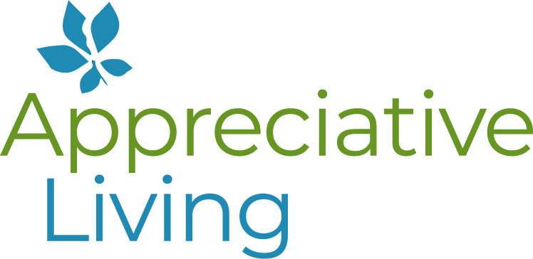 Appreciative Living logo in vertical format.